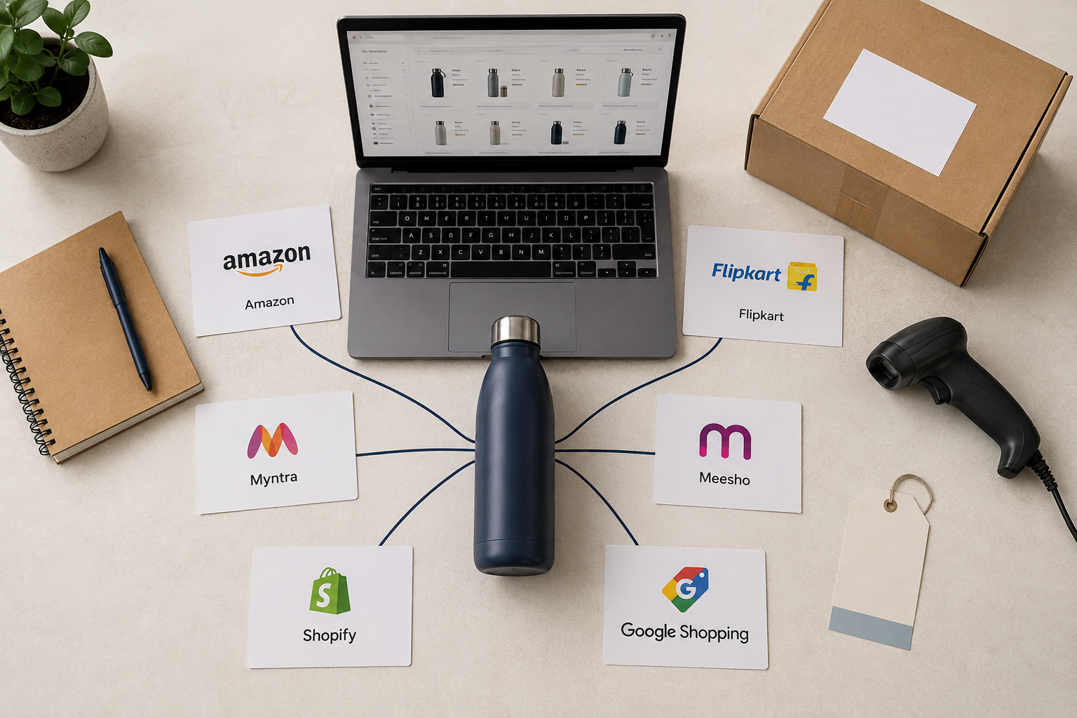 Zeta Stores trading network across Amazon, Flipkart, Myntra, Meesho, Shopify and Google Shopping